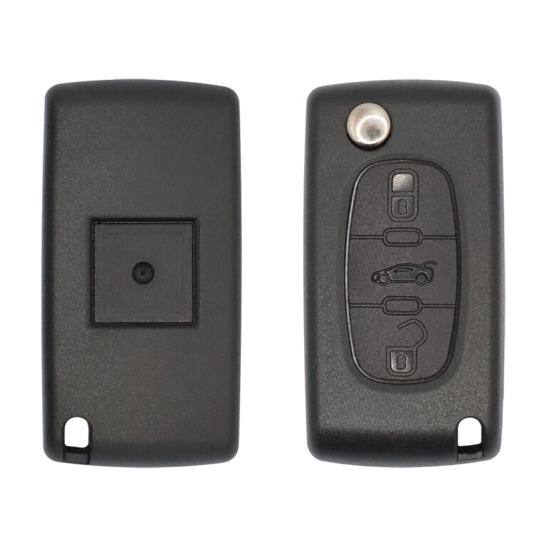 2003-2010 Peugeot Flip Remote Key Shell 3 Button VA2 Blade