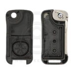 2 Button Replacement Flip Remote Key Shell Cover with HU66 Blade For Porsche Cayenne