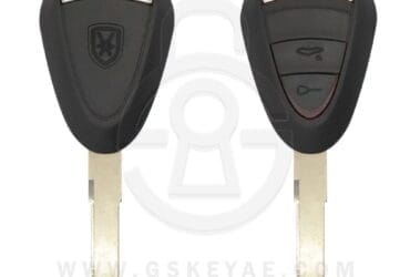 2005-2012 Porsche 911 Remote Head Key Shell Cover 2 Buttons HU66 Uncut Blade