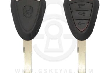 Coque de clé tête télécommande Porsche Boxster Cayman 2005-2012 3 boutons HU66