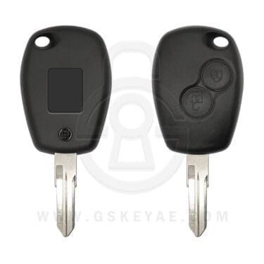 2007-2015 Renault Kangoo Dacia Logan Remote Head Key Shell 2 Buttons VAC102 Uncut Blade