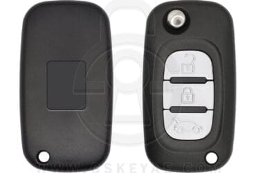 2009-2017 Renault Fluence Megane3 Scenic3 Flip Remote Key Shell Cover 3 Buttons VA2 Blade