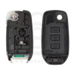 3 Buttons Replacement Flip Remote Key Shell Cover with HU179 Blade For Renault Dacia