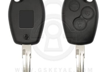Coque de clé télécommande à tête Renault Dacia (2007-2017) 3 boutons VAC102