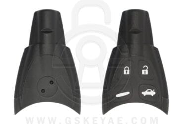 Coque de clé intelligente Saab 9-3 Cadillac BLS 2003-2011 avec 4 boutons LTQSAAM433TX