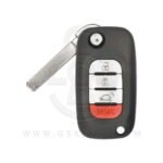 4 Button Replacement Shell Cover VA2 Blade For Smart Fortwo 453 Forfour Flip Remote Key
