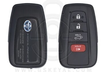 2020-2022 Toyota Highlander Smart Key Remote 4 Button 315MHz HYQ14FBC 8990H-0E030 (OEM)