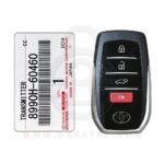 Genuine Toyota Land Cruiser Smart Remote Key 4 Button 433MHz B3N2K2R 8990H-60460 OEM