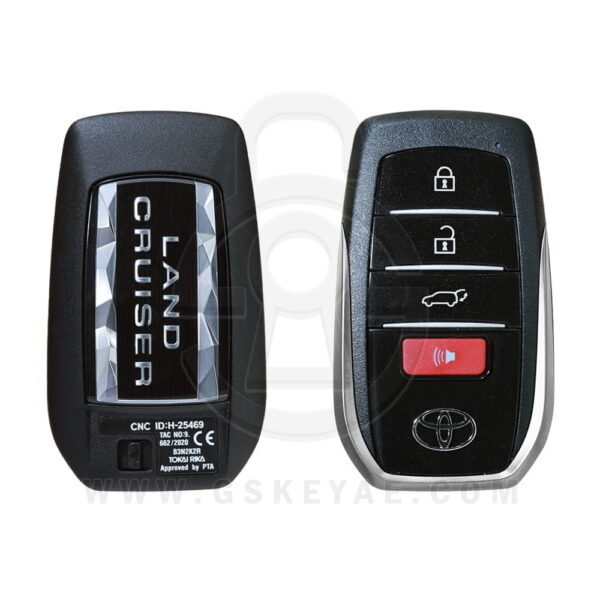2021-2022 Genuine Toyota Land Cruiser Smart Key Remote 4 Button 433MHz B3N2K2R 8990H-60460 (OEM)
