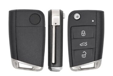 2014-2021 Volkswagen MQB Flip Remote Key Shell Cover 3 Buttons HU66 Key Blank Blade