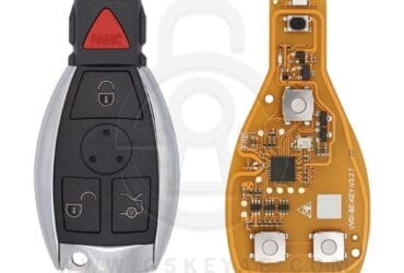 Xhorse VVDI BE Key Pro Yellow Color 315/433MHz with Key Shell 4 Button For Benz XNBZT1GL