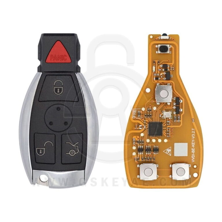 Xhorse VVDI BE Key Pro Yellow Color 315/433MHz with Key Shell 4 Button For Benz XNBZT1GL