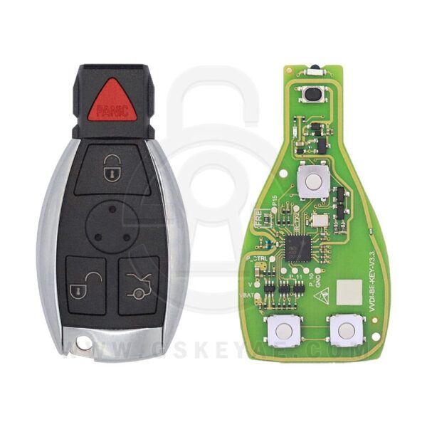 Xhorse VVDI BE Key Pro XNBZ01EN Smart Key PCB For VVDI MB + Key Shell 4 Buttons For Mercedes Benz