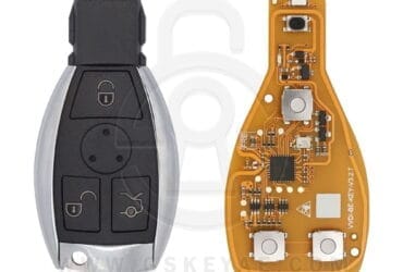 Xhorse VVDI BE Key Pro For Benz Yellow Color 315/433MHz with Key Shell 3 Button For Mercedes Benz XNBZT1GL