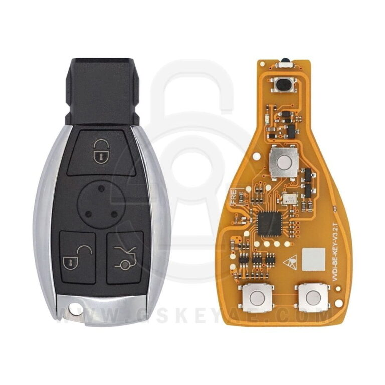 Xhorse VVDI BE Key Pro For Benz Yellow Color 315/433MHz with Key Shell 3 Button For Mercedes Benz XNBZT1GL