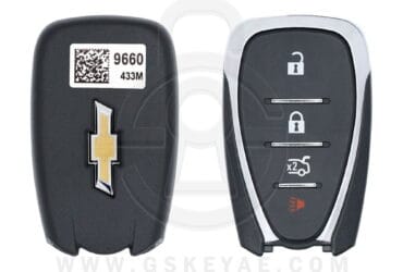 2016-2021 Chevrolet Camaro Cruze Clé intelligente 4 boutons 433MHz HYQ4EA 13529660 13508771