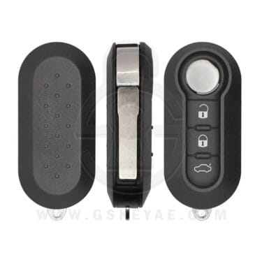 2007-2016 Fiat Doblo Abarth Flip Key Remote 3 Button Delphi BSI Type 433MHz 71752289