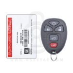 GM GMC Chevrolet Cadillac Keyless Entry Remote 5 Buttons 315MHz OUC60221 5922377 STRATTEC