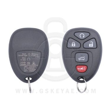 2007-2017 GM GMC Chevrolet Remote 5 Button 315MHz OUC60221 5922377 22936101 22951509 American Key