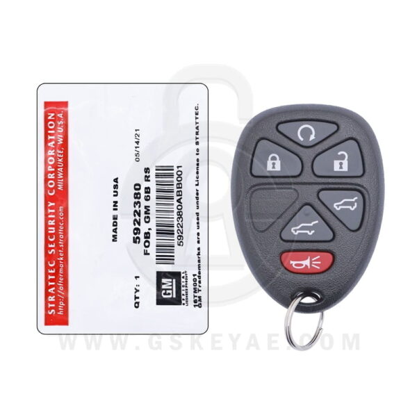 GM SUV Keyless Entry Remote 6 Button 315MHz 5922380 STRATTEC 22951510 OEM