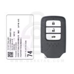 2013-2017 Genuine Honda Accord Smart Key Remote 3 Button 433MHz Keyless Go 72147-T2A-H01 (OEM) (1)