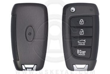 Coque de clé plip rabattable Hyundai Elantra Accent Veloster 2018-2021 4 boutons