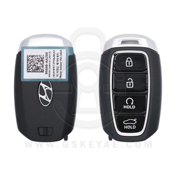 2020-2022 Hyundai Elantra Smart Key Fob Replacement 4 Button 433MHz 95440-AA200 (OEM)