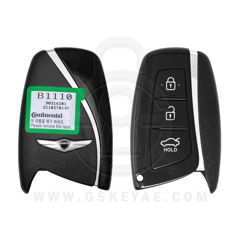 2016-2017 Genuine Hyundai Genesis Smart Key Remote 3 Button 433MHz 95440-B1110 (OEM)