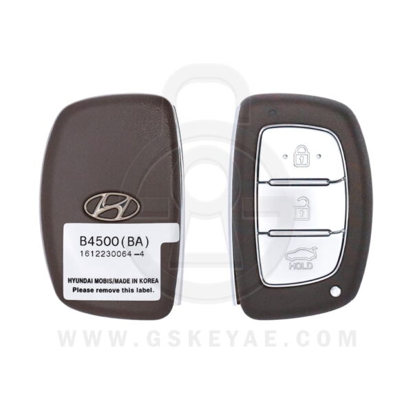 2013-2014 Hyundai I10 Smart Key Remote 3 Button 433MHz 95440-B4500 (OEM)