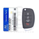 2013-2015 Genuine Hyundai I40 Flip Key Remote 4 Button 433MHz 95430-3Z521 (OEM) (1)