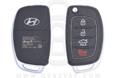 2013-2015 Genuine Hyundai I40 Flip Key Remote 4 Button 433MHz 95430-3Z521 (OEM)