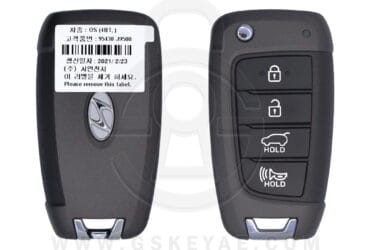 2018-2021 Genuine Hyundai Kona Flip Key Remote 4 Button 433MHz 95430-J9500 (OEM)