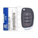 Genuine Hyundai Santa Fe Flip Key Remote 4 Button 433MHz 95430-2W110 (OEM)
