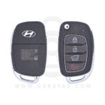 2015-2019 Genuine Hyundai Santa Fe Flip Key Remote 4 Button 433MHz 95430-2W110 (OEM)