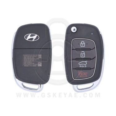 2015-2019 Genuine Hyundai Santa Fe Flip Key Remote 4 Button 433MHz 95430-2W110 OEM American Key