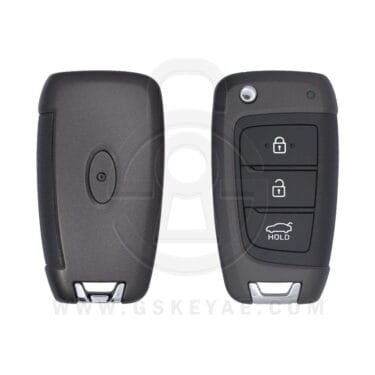 2018-2021 Hyundai Sonata Accent Venue Flip Remote Key Shell Cover 3 Button with HU134 KK12 Blade