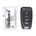 Genuine Hyundai Sonata Flip Key Remote 4 Button 433MHz 95430-L1000 TQ8-RKE-4F40 (OEM)