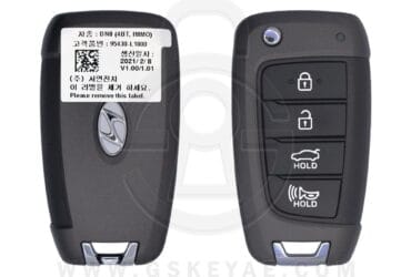 2019-2022 Genuine Hyundai Sonata Flip Key Remote 4 Button 433MHz 95430-L1000 OEM American Key