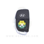 2015-2017 Genuine Hyundai Sonata Flip Key Remote 4 Button 433MHz TQ8-RKE-4F16 95430-C1010 (OEM) (2)
