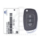 2018 Genuine Hyundai Sonata Flip Key Remote 3 Button 433MHz 95430-C1300 (OEM) (1)
