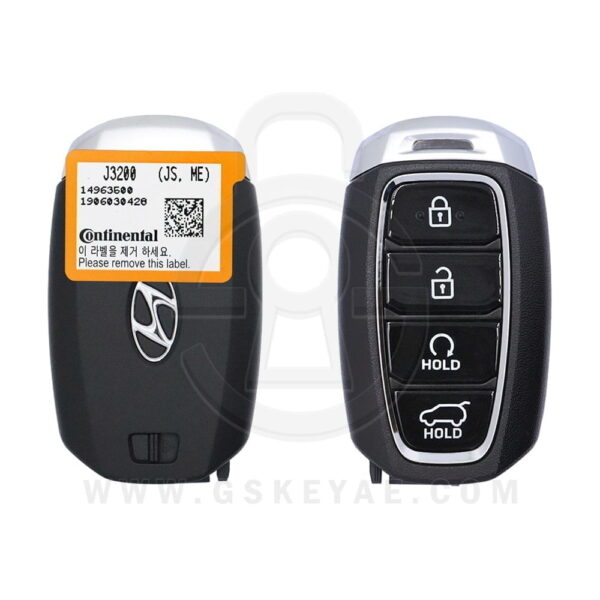 2019 Genuine Hyundai Veloster Smart Key Remote 4 Button 433MHz 95440-J3200 (OEM)