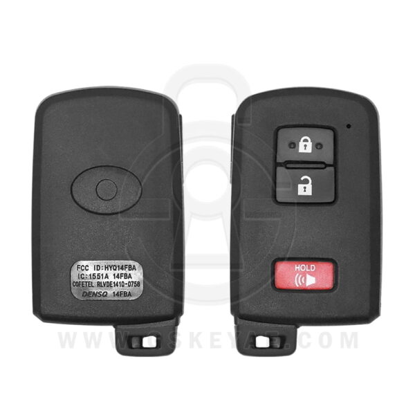 2016 Lonsdor Toyota Land Cruiser Smart Key Remote 3 Button 433MHz 0010 Board 89904-60D90
