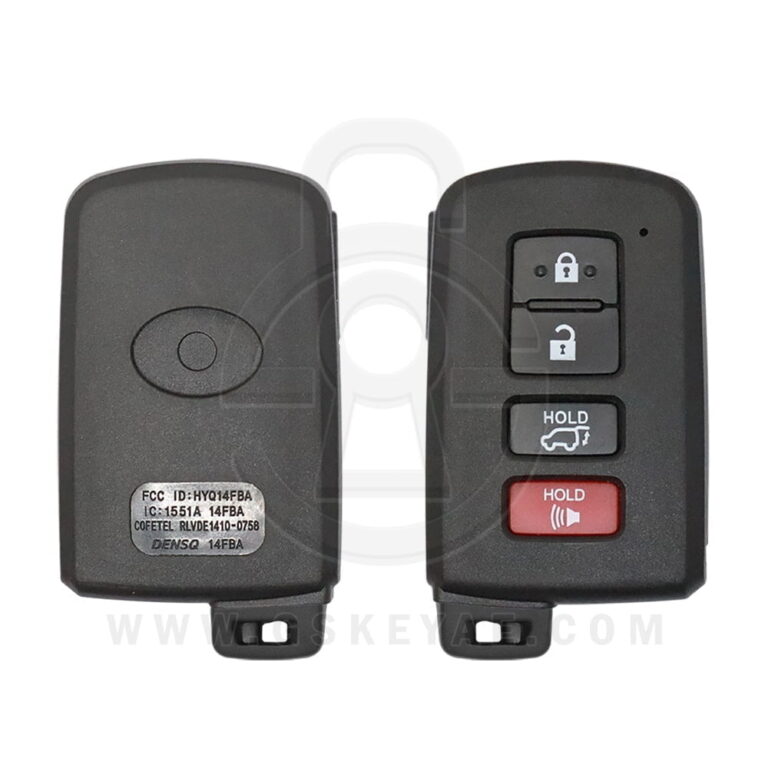 2013-2018 Lonsdor Toyota RAV4 Smart Key Remote 4 Button 433MHz 0020 Board 89904-42230