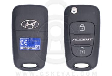 2012-2013 Original Hyundai Accent Flip Key Remote 2 Button 433MHz 95430-1R110