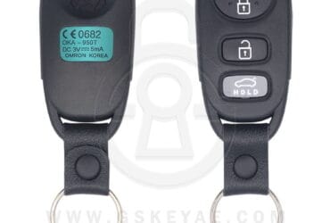 2011 Hyundai Sonata Original Medal Keyless Entry Remote 3 Button 433MHz OKA-950T 95430-3S100