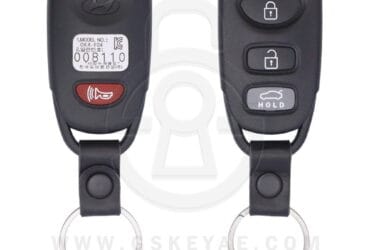2008-2009 Original Hyundai Sonata Medal Keyless Entry Remote 4 Button 433MHz OKA-F04 95430-3K010