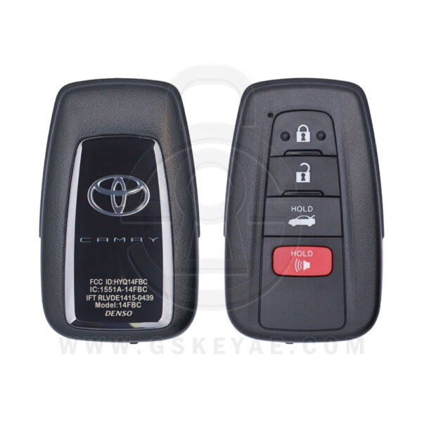 2018-2022 Toyota Camry Smart Key Remote 4 Button 315MHz 8A Texas Chip HYQ14FBC 89904-06220 (OEM)