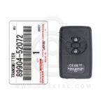 2007-2013 Genuine Toyota Corolla RAV4 Smart Key Remote 2 Button 433MHz 89904-52072 (OEM) (1)