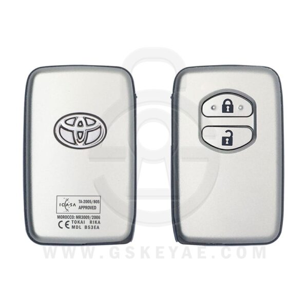 2008 Toyota Land Cruiser Smart Key Remote 2 Button 433MHz FCC ID B53EA P/N 89904-60210 (OEM)