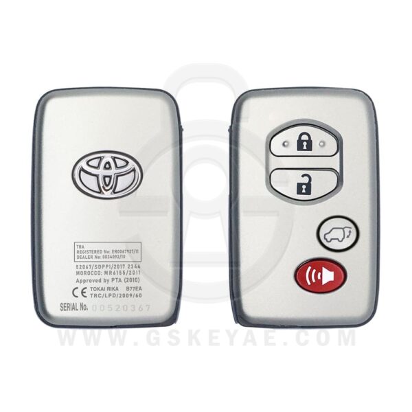 2013-2015 Toyota Land Cruiser Smart Key Remote 4 Button 433MHz B77EA 89904-60B03 OEM